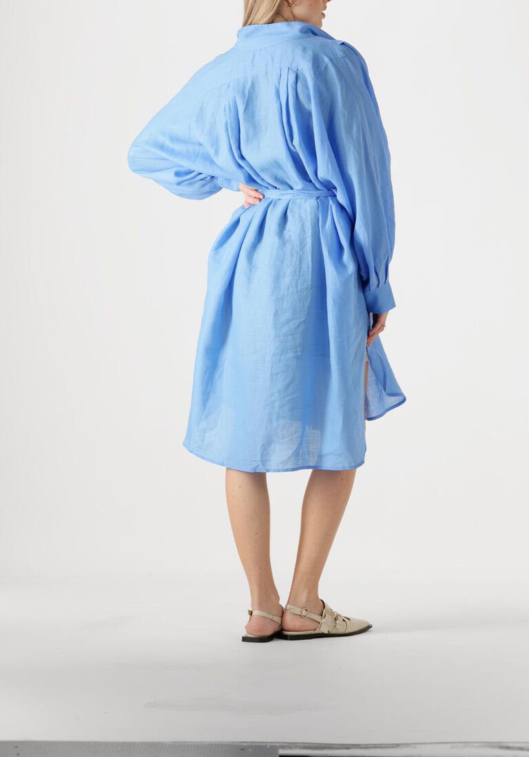 blauwe greek archaic kori midi jurk 130463