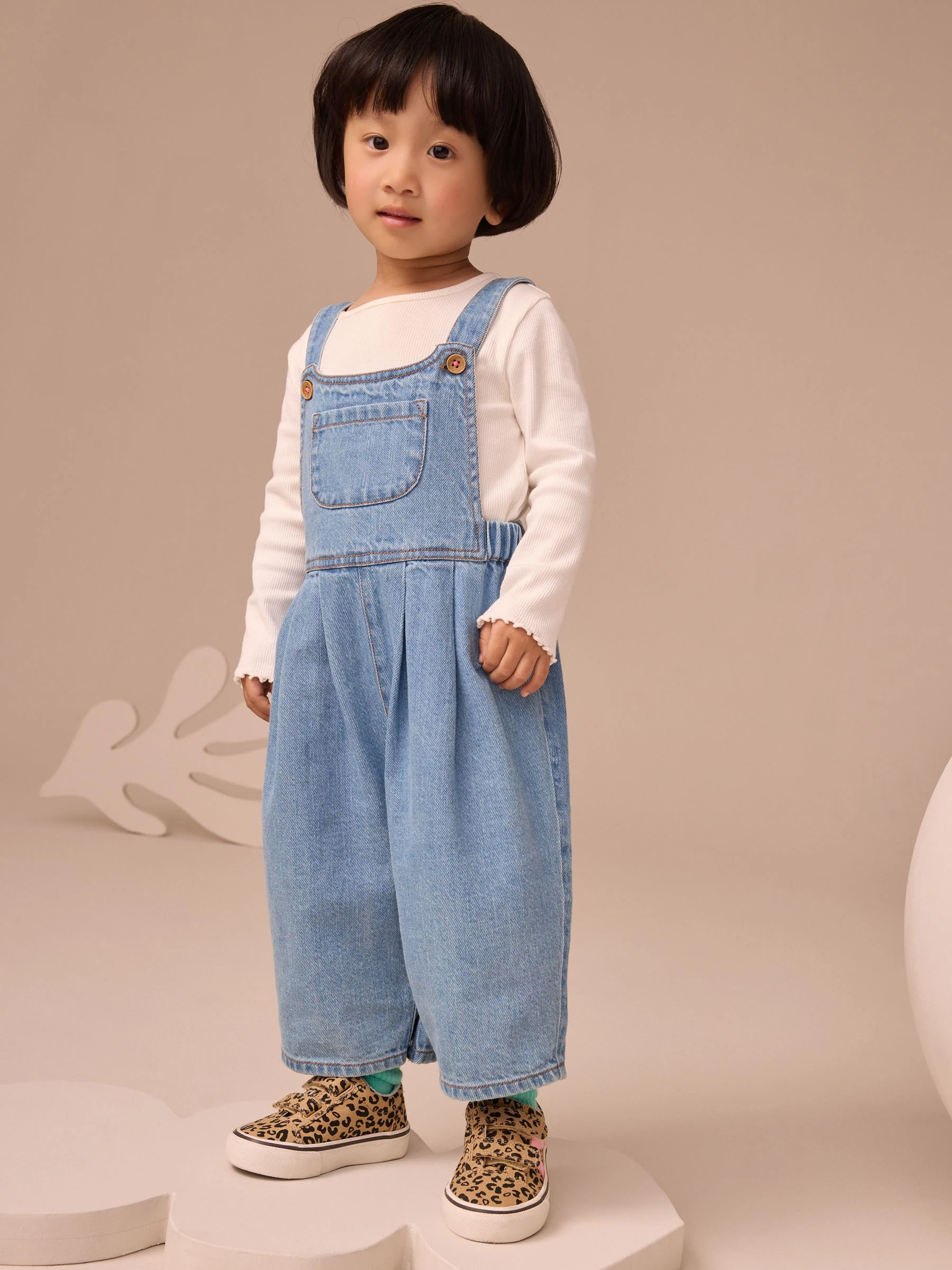 Denim - Tuinbroek met lange pijpen (3mnd-8jr)