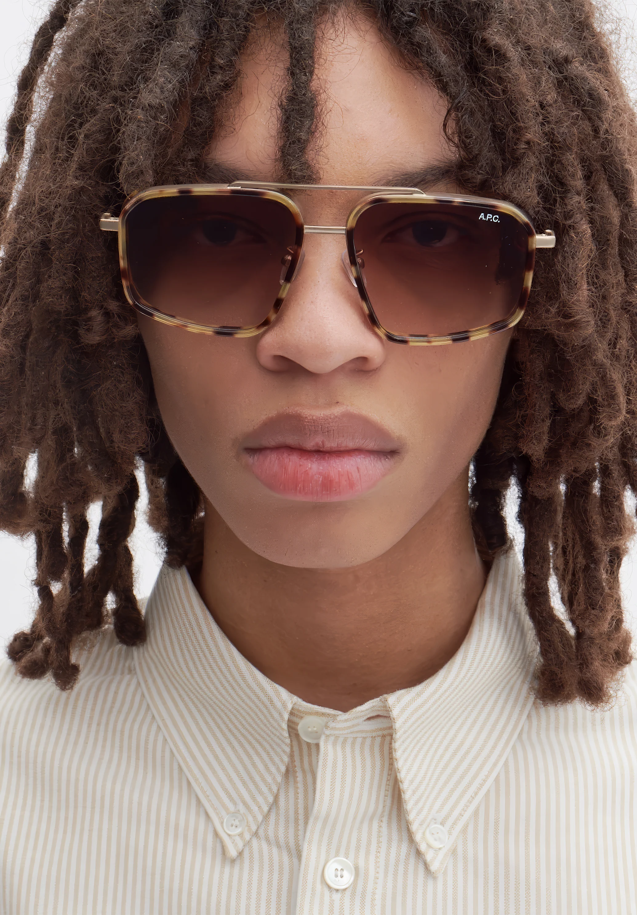 Moe sunglasses unisex - Noisette