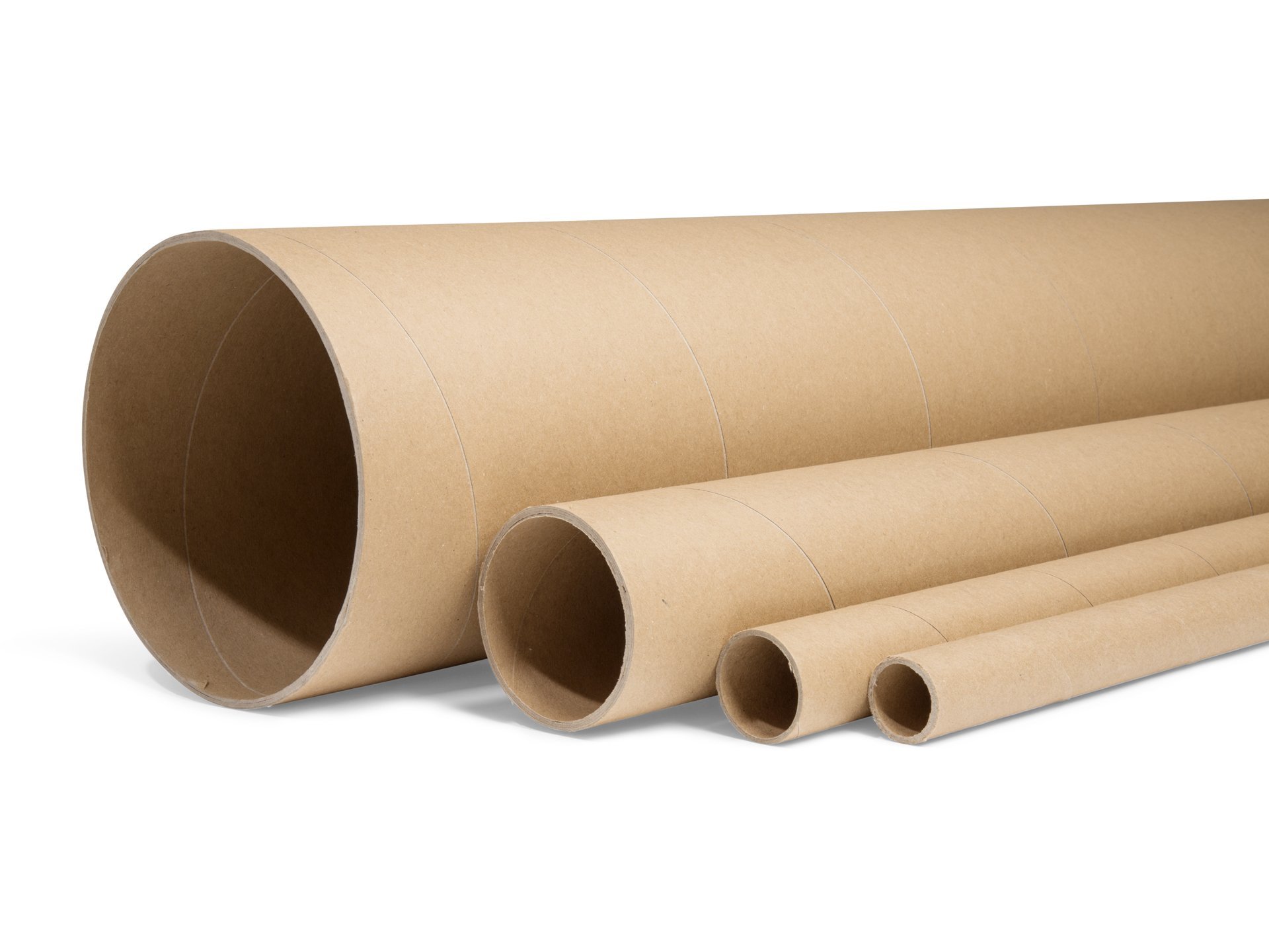 Hartpapier Rundrohr, braun