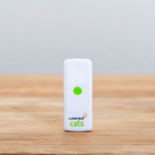 Rastreador GPS para gatos, branco