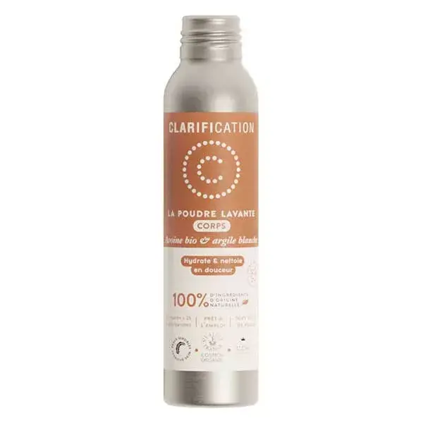 Pó de limpeza natural Clarification com aveia orgânica e ácido hialurônico 40g