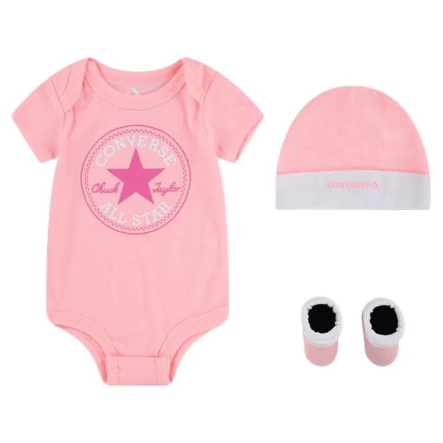 Converse Set Body Mütze und Boots rosa