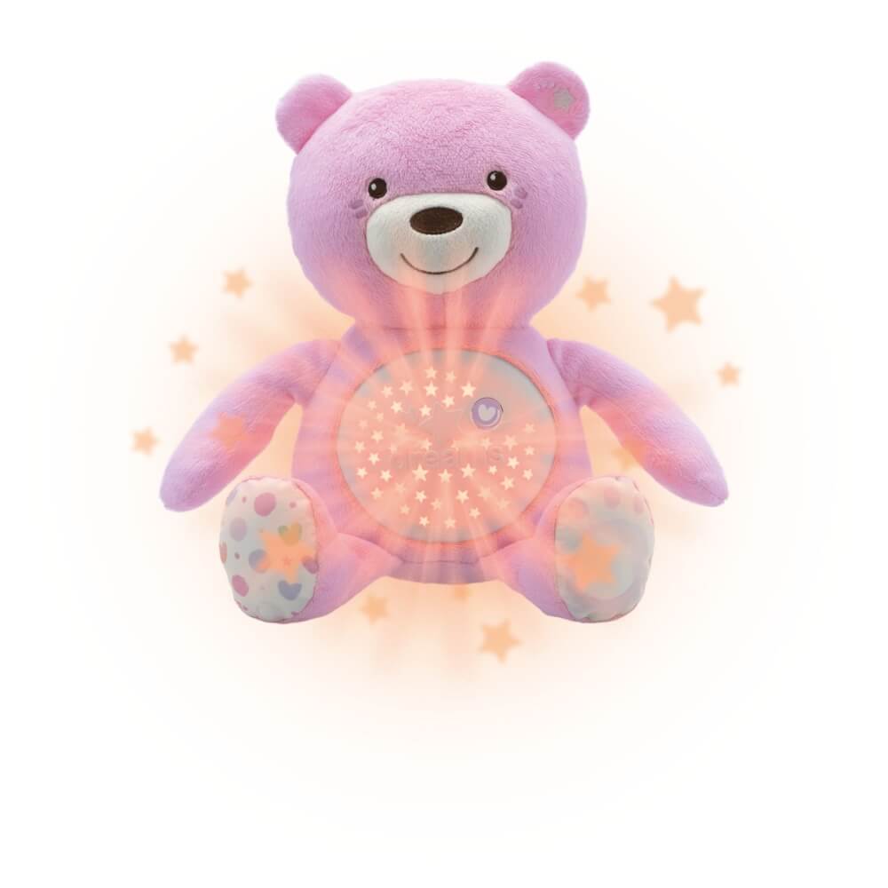 Chicco Lichtprojektor Baby Bär, Rosa