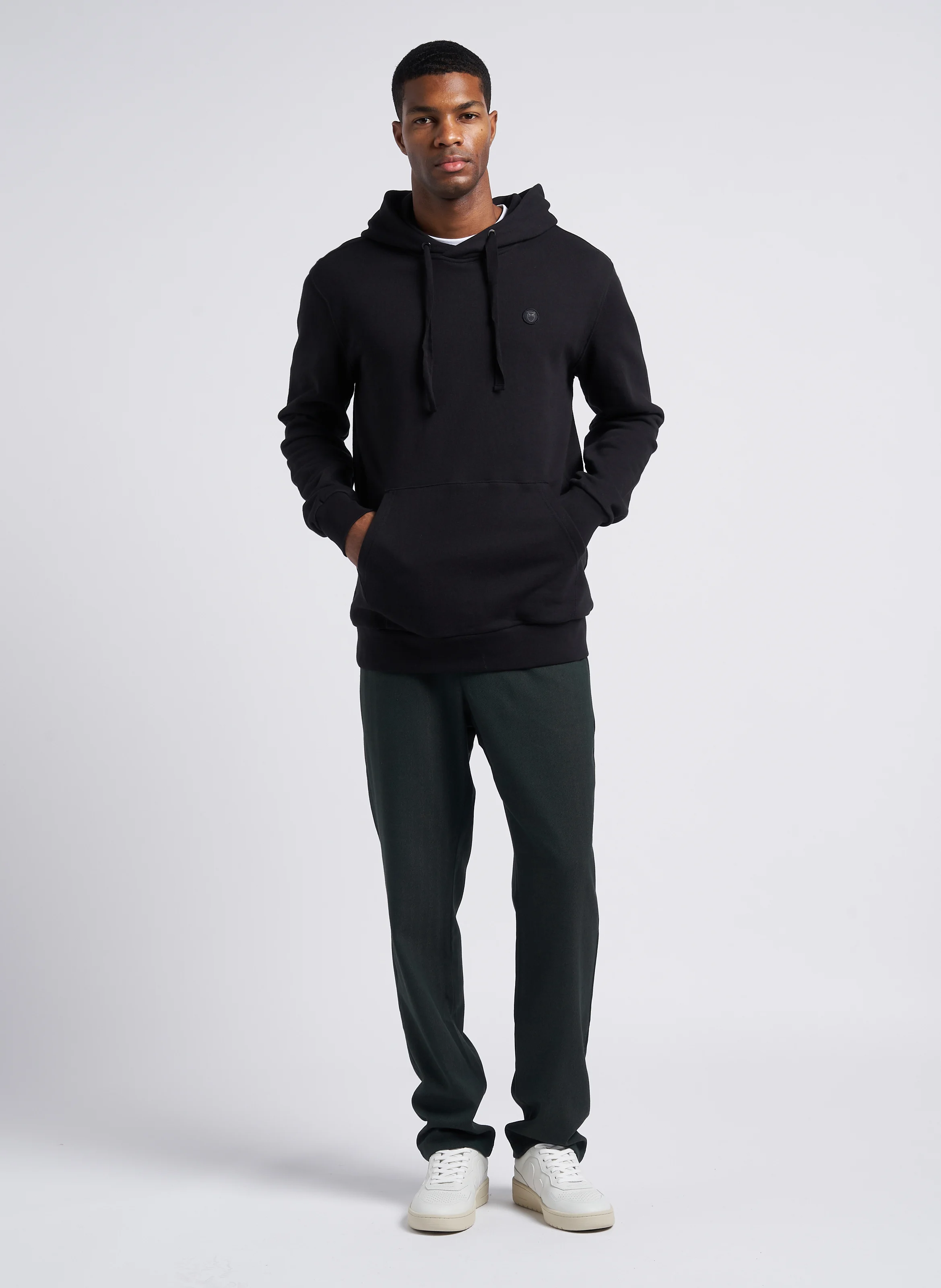 Sweat à capuche en coton bio | Noir