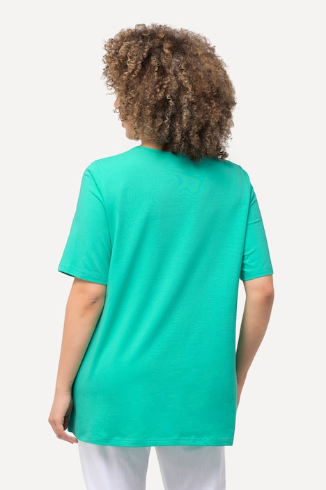 T-Shirt, A-Linie, Carree-Ausschnitt, Halbarm
