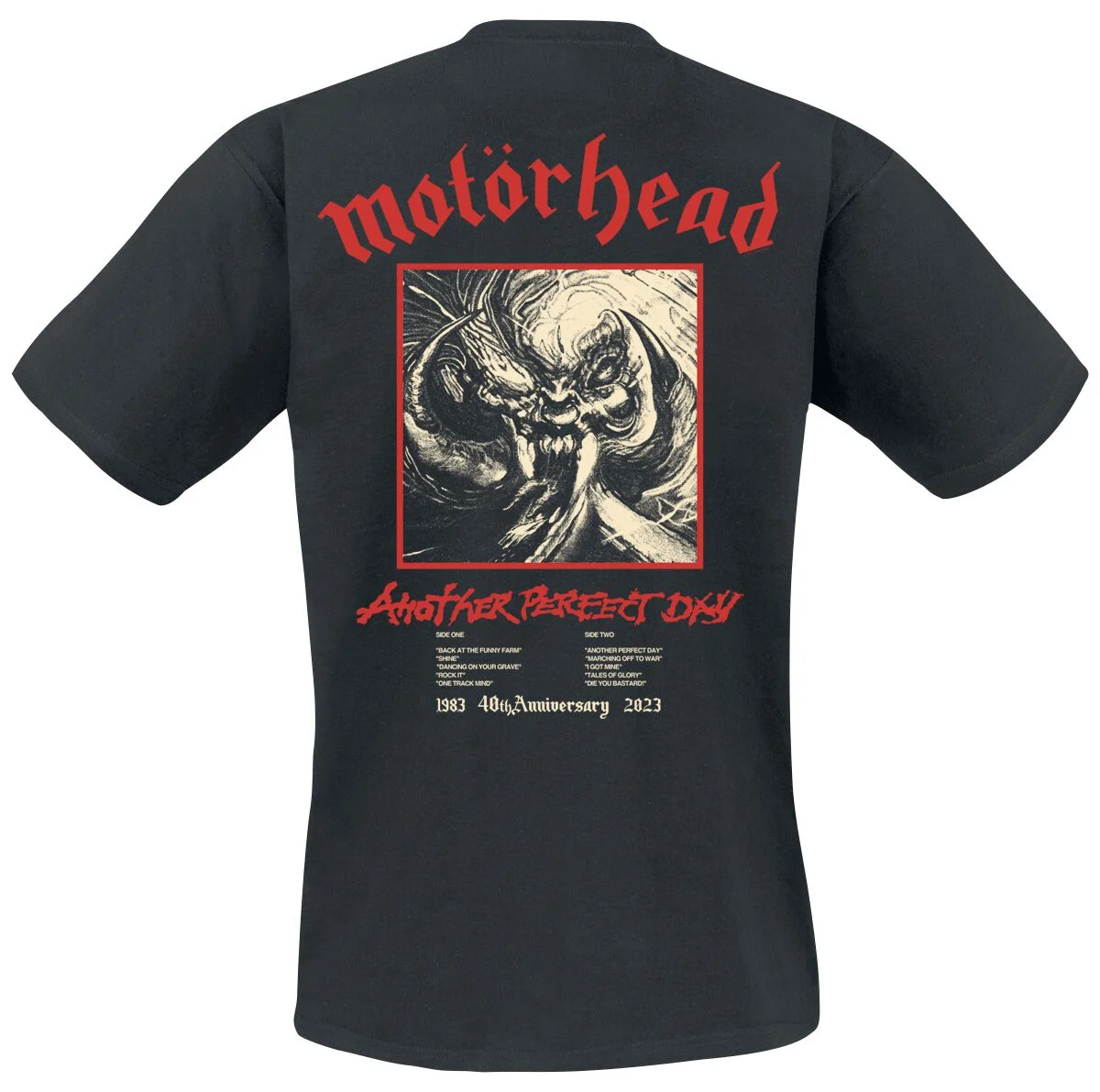 Another Perfect Day Tracklist | Motörhead T-Shirt Manches courtes