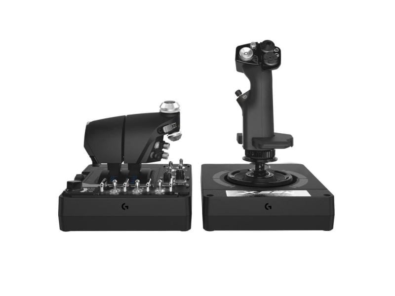Logitech Simulations-Controller G Saitek X56 Rhino H.O.T.A. RGB Gaming Controller für Flugzeug- und Weltraum-Simulationsspiele