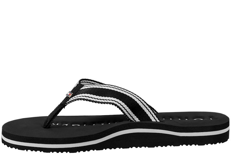 TOMMY HILFIGER - TH WEBBING SUMMER SANDAL BLACK