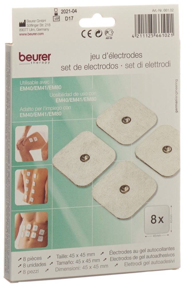 Beurer TENS Elektroden Standard 45x45mm 8 Stk