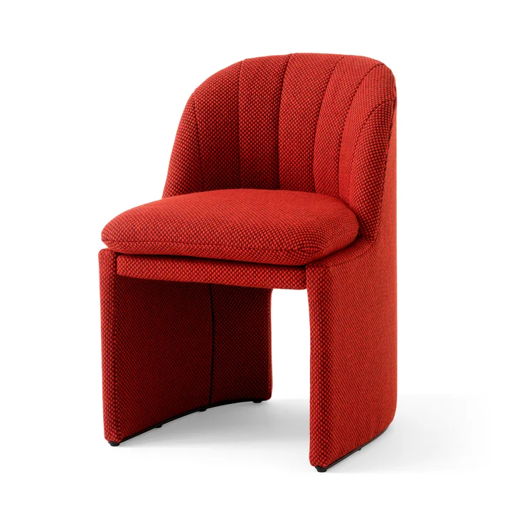 &Tradition - Loafer SC106 Dining Chair, rot (Stoff Kvadrat Sisu 0655)