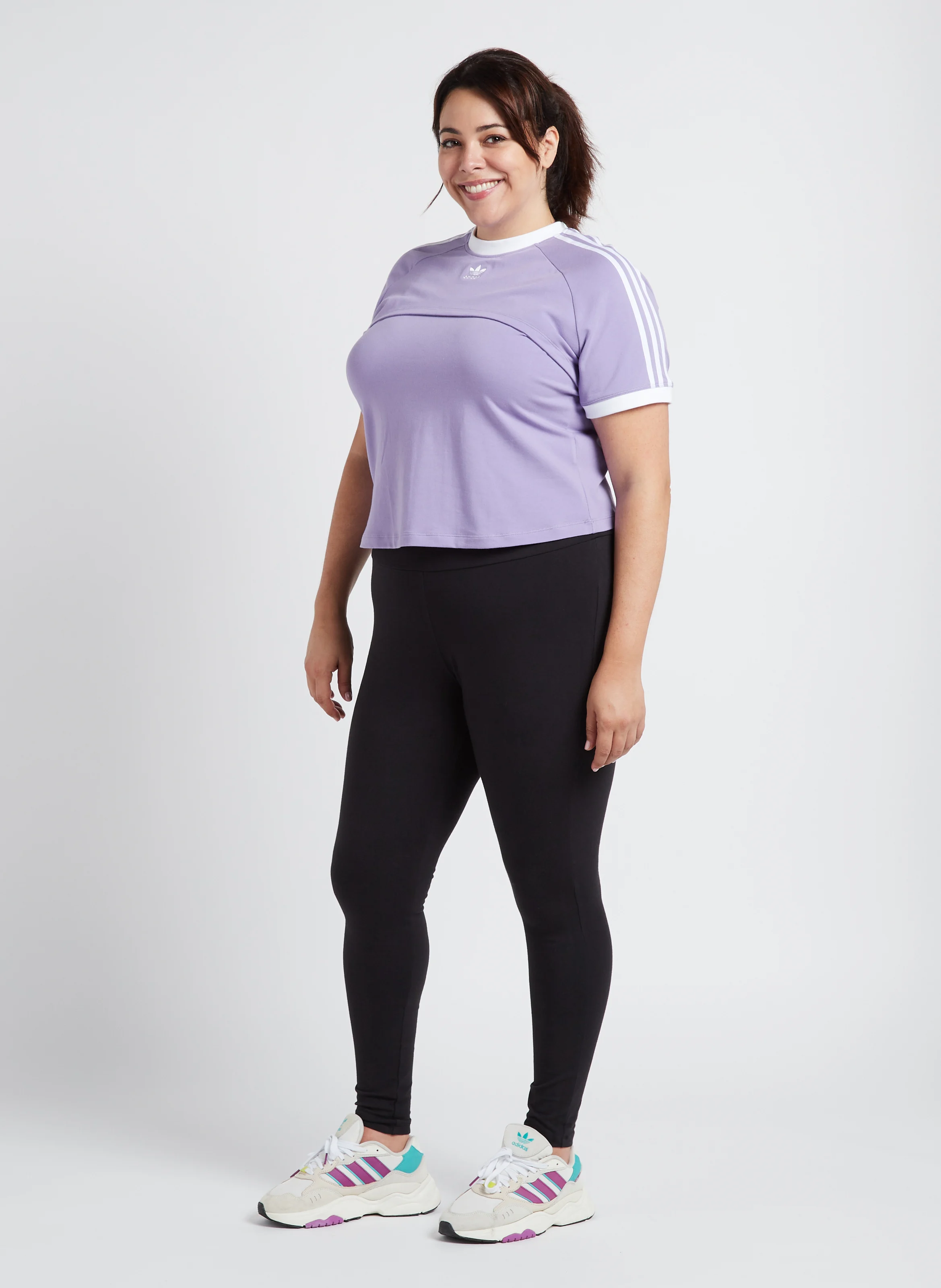 Tee shirt 2 en 1 en coton| Violet