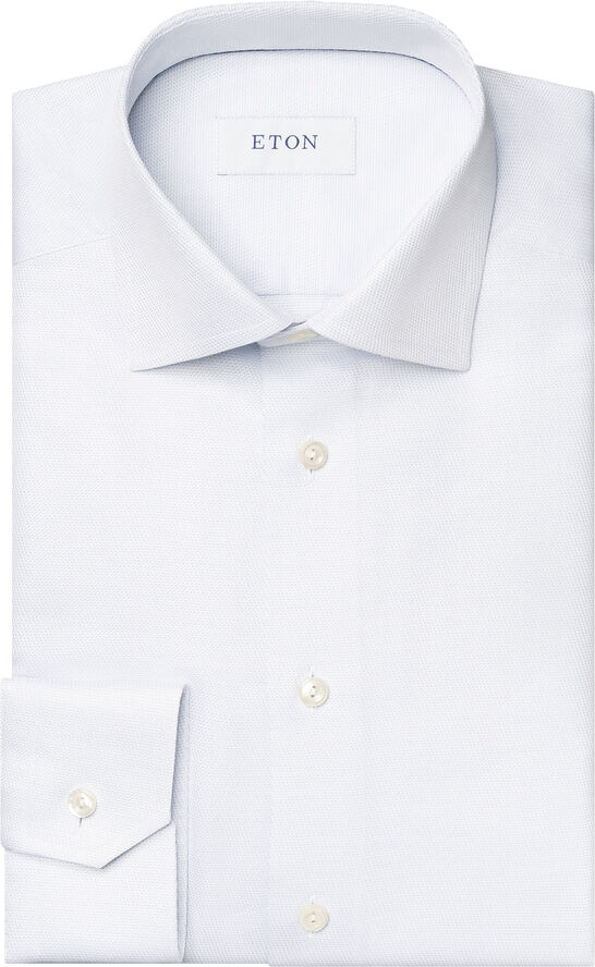 ETON Contemporary Fit Light Blue Signature Twill Shirt Lyseblå