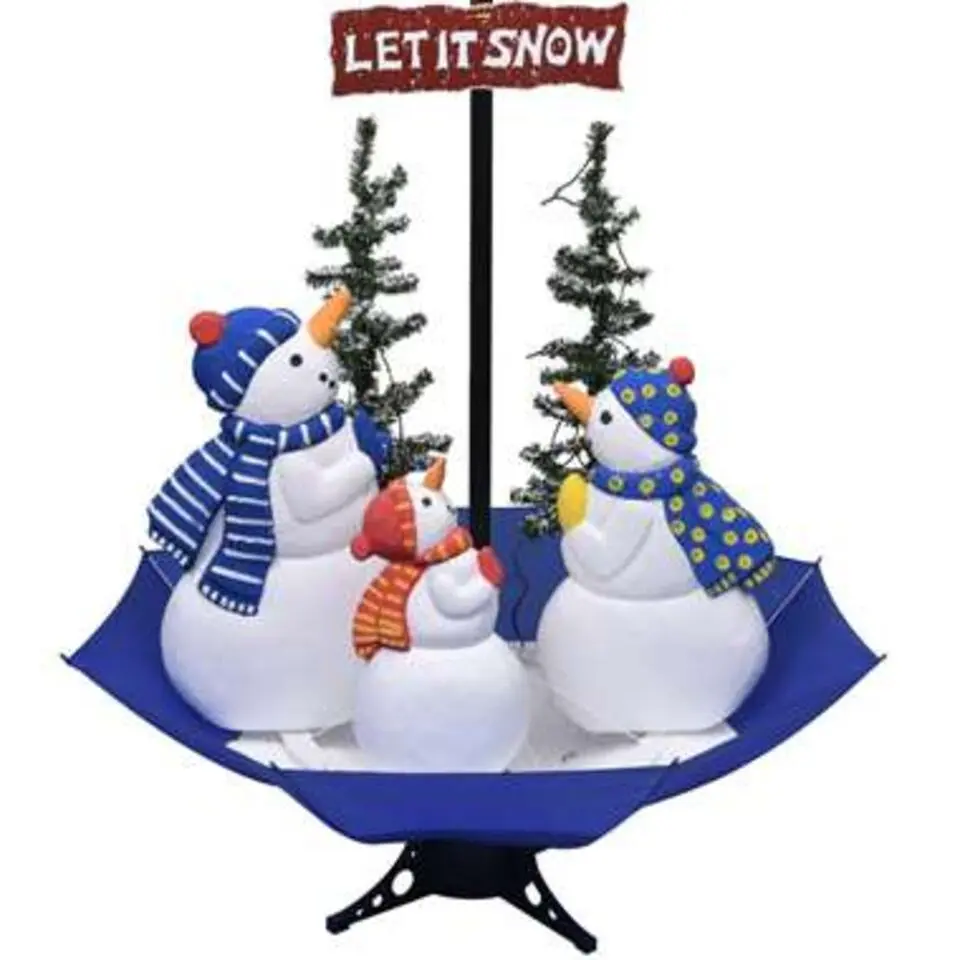 vidaXL - Sneeuwende Kerstboom - Blauw - PVC