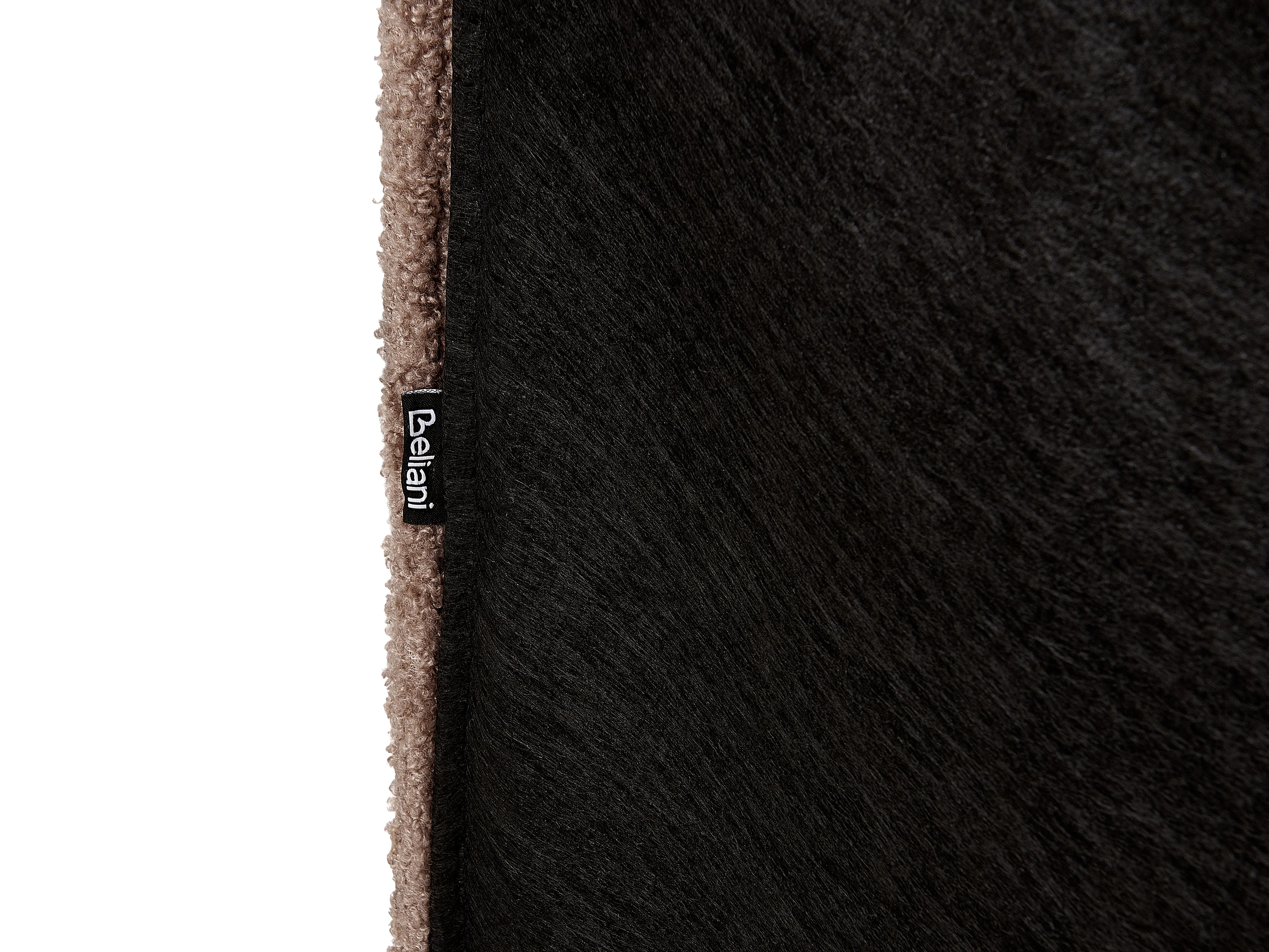 Bed Bouclé LINARDS 160 x 200 cm Bruin