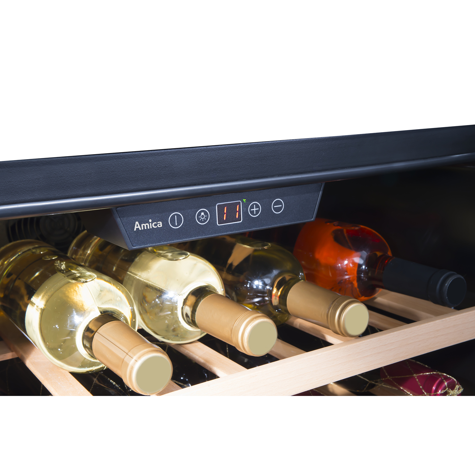 AMICA Einbau-Weintemperierschrank WK 341 210 S - schwarz - G