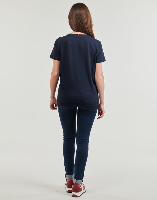 Tommy Hilfiger - HERITAGE CREW NECK GRAPHIC TEE - Marine