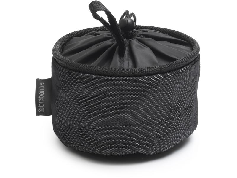 Brabantia Wäscheklammern-Beutel Schwarz, 1 Stück Waschklammer-Beutel mit Zugkordelverschluss