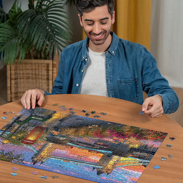 Tower Bridge ved solnedgang Puslespill 1000 brikker, Ravensburger