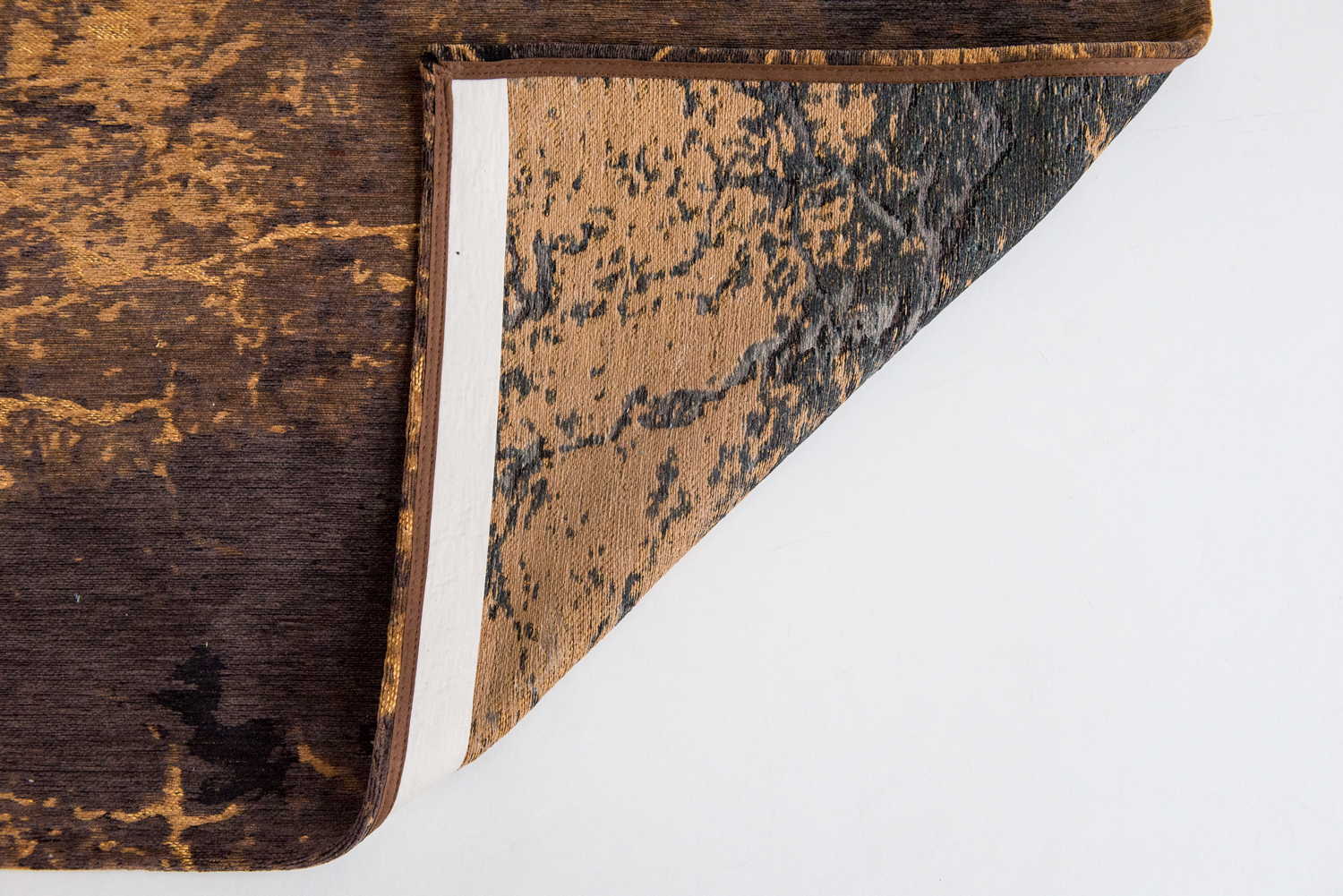 Ecorugs vloerkleed Cracks goud 240x340 cm