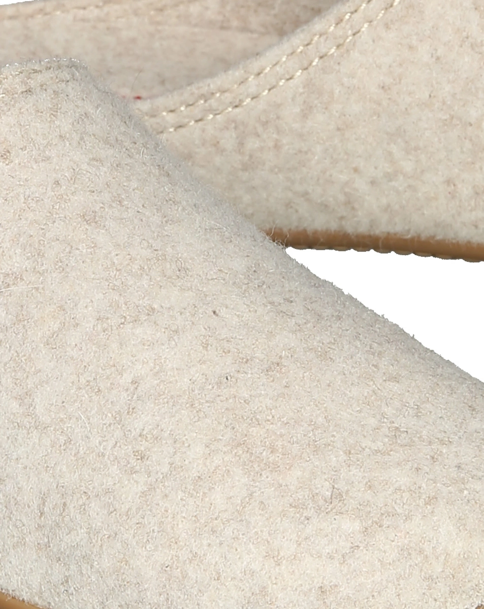 Filzpantoffel SCHWEIZER KREUZ in unbleached