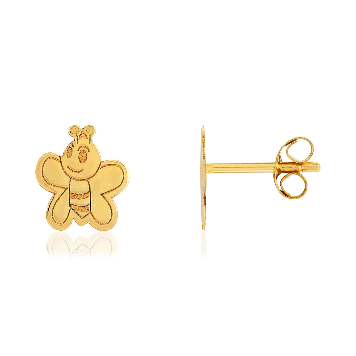 Boucles d'oreilles MATY Or 375 jaune abeilles
