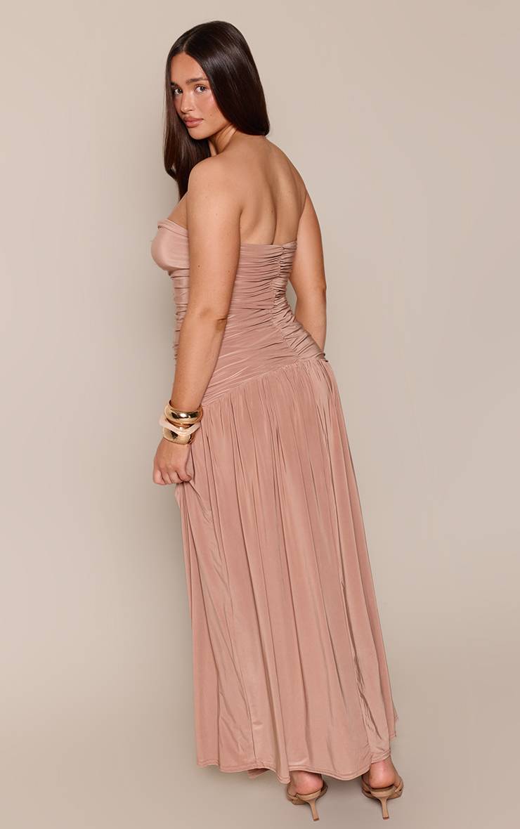 Moka Robe Maxi Moulante À Bandeau Plongeant Avec Détail D'ourlet