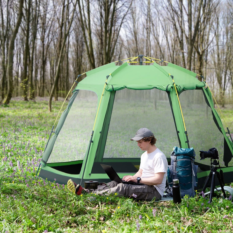 Outsunny Campingzelt mi Tragetasche grün