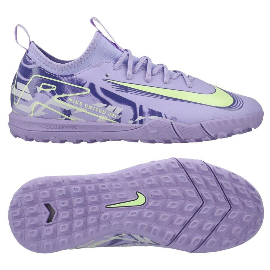Nike Air Zoom Mercurial Vapor 16 Academy TF United - Purple Agate/Jaune Fluo Enfant