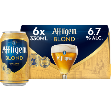 Affligem Blond Bier Blik 6 x 330ml