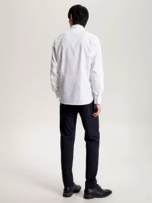 Camisa Slim Fit com Botões de Contraste