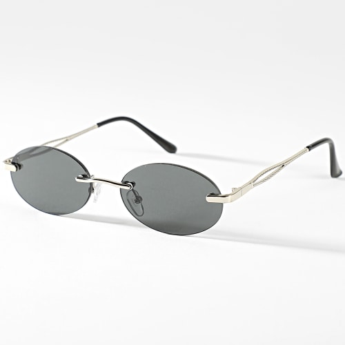 Lunettes De Soleil Noir Argenté