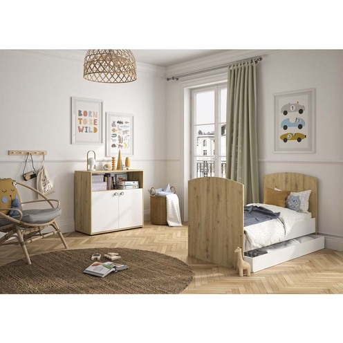 Chambre DUO Lit 70 x 140 + Commode Arthur - GALIPETTE
