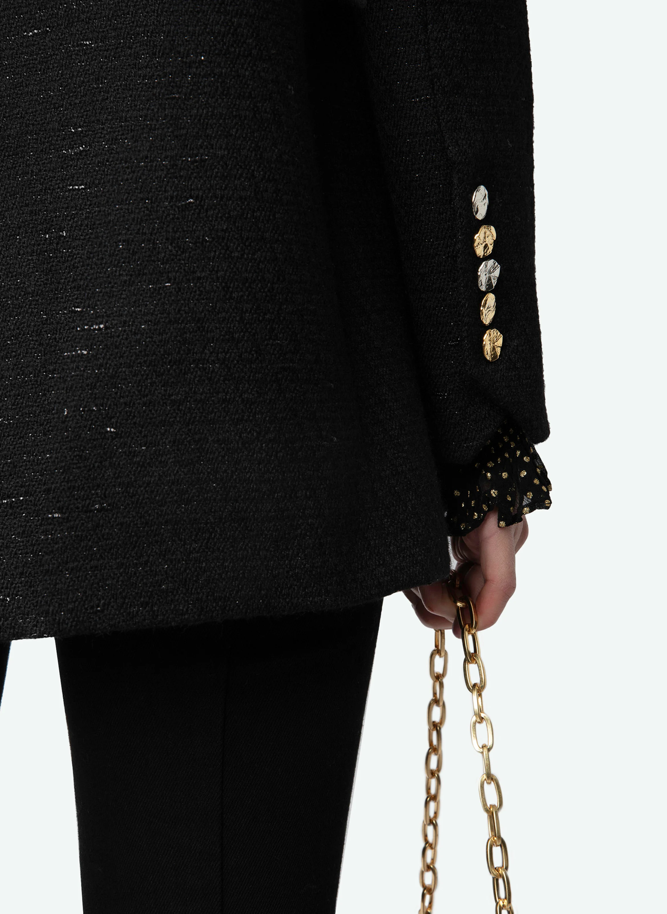 VICKA - Veste de tailleur en laine mélangée | Noir