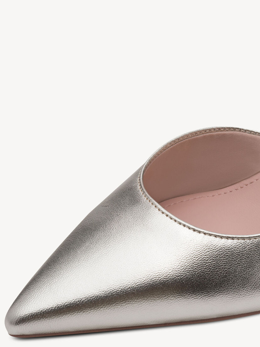 Leren Pumps - metallic