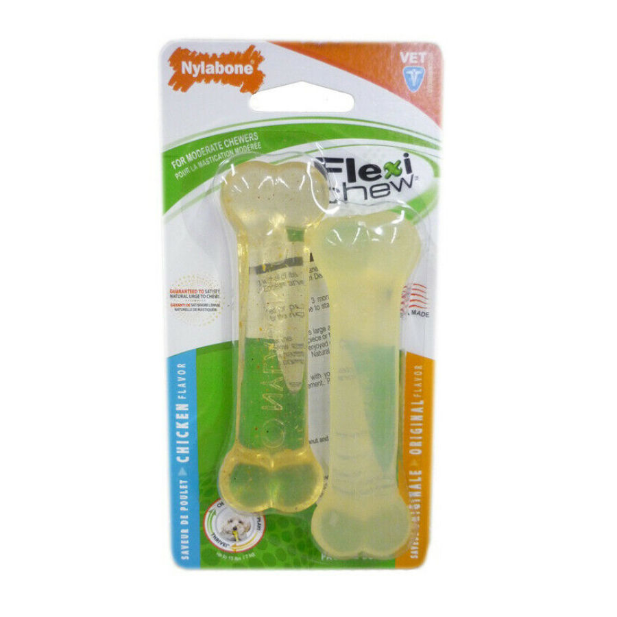 Osso flexível Nylabone para mastigar para cães