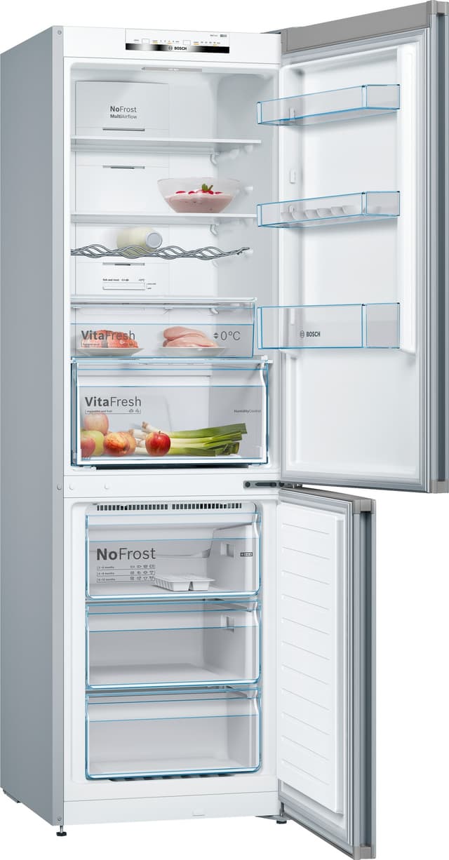 Bosch kølefryseskab KGN36VLED (stål-look)