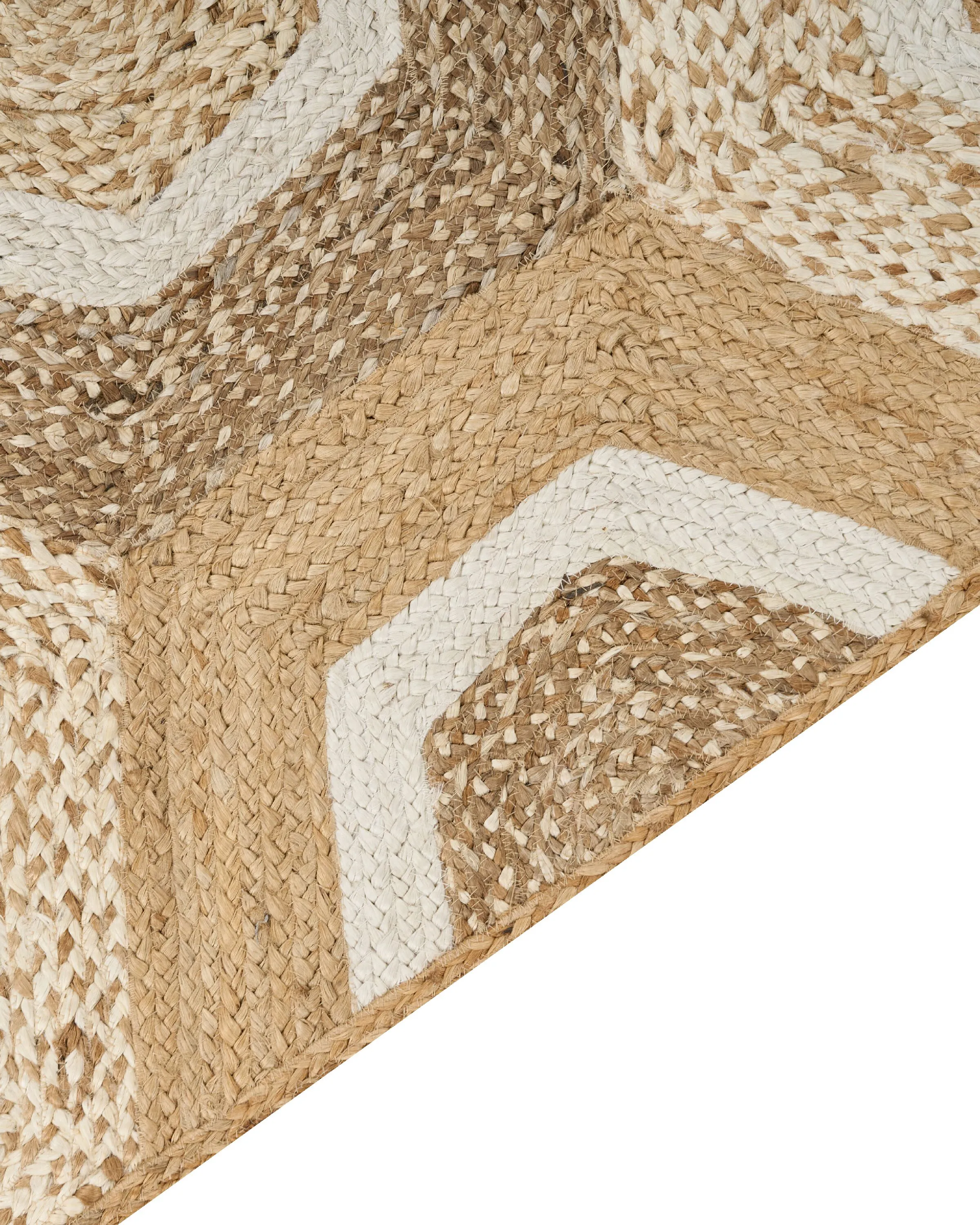 Vloerkleed BASOREN Beige 160 x 230 cm Jute