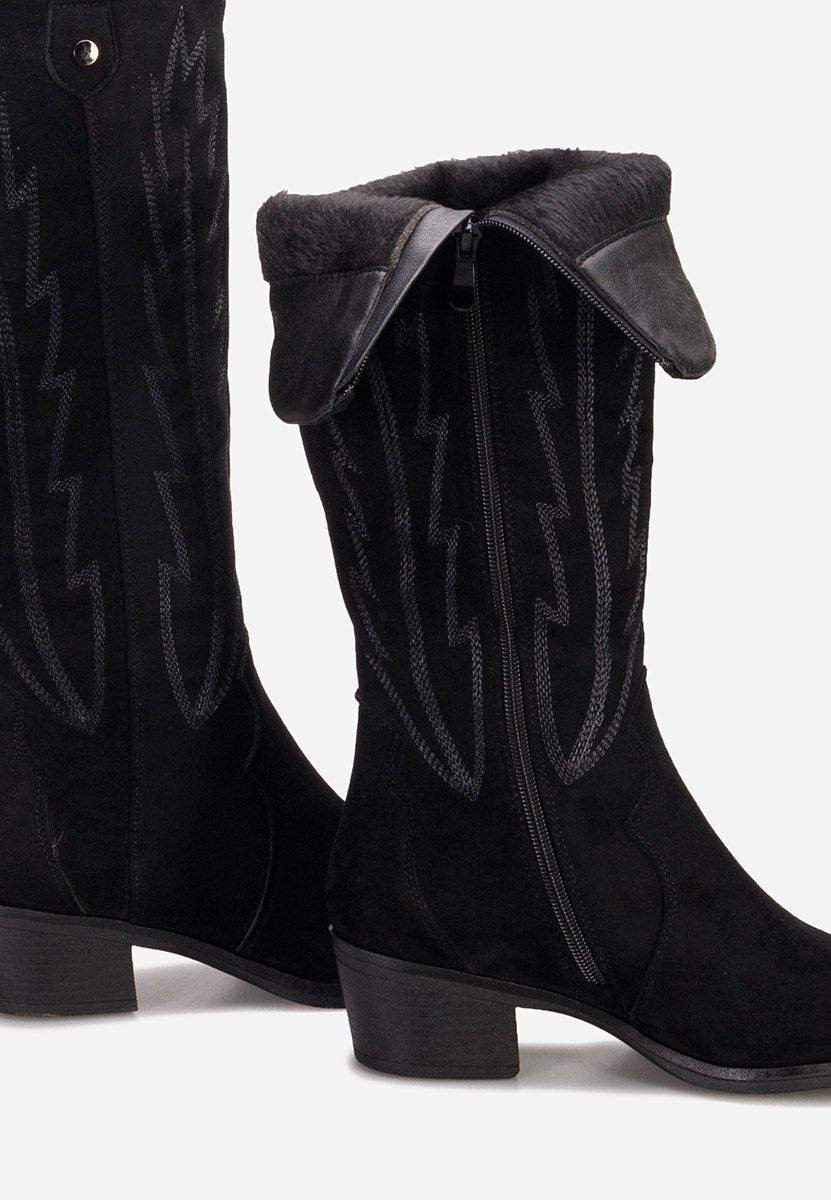 Bottes western femme noires Wisteria