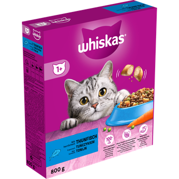 Whiskas Adult Kattenbrokken Tonijn doos 800 g