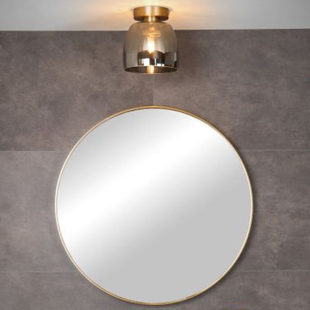 Tyler badkamerplafondlamp van metaal en glas G9 in goud