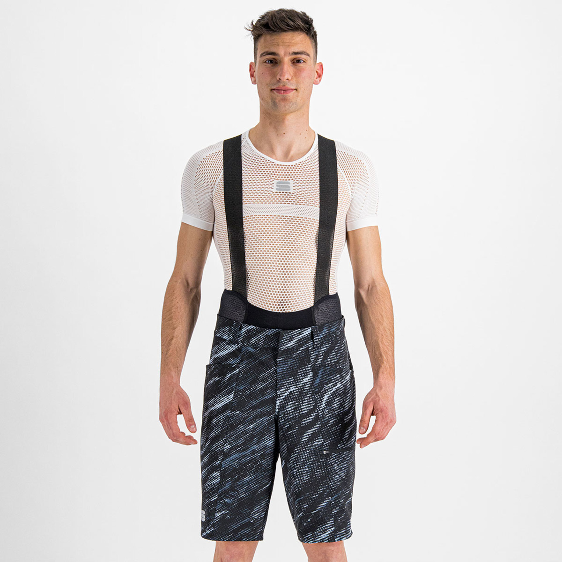 Sportful Cliff Giara Overshort Fietsbroek Kort Zwart/Multi Heren