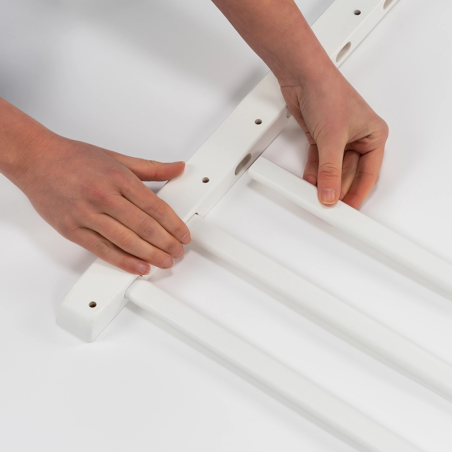 reer Klemm- und Schraubgitter Baukasten, weiß 63-106 cm
