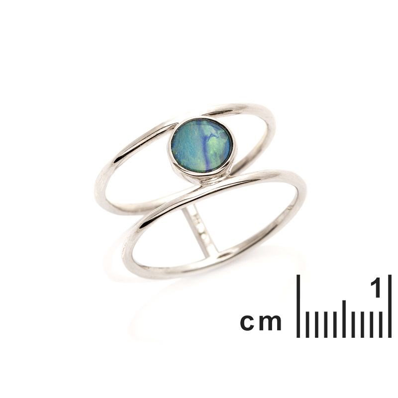 Bague argent 925 Opale d'Australie