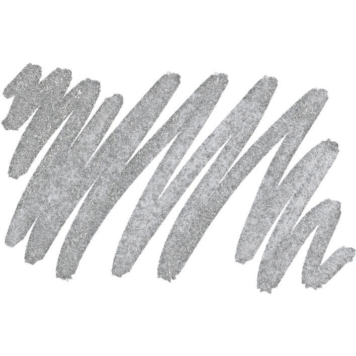 DARWI Marqueur Peinture Textile Pailletée Pointe Conique Fine 2mm - Argent
