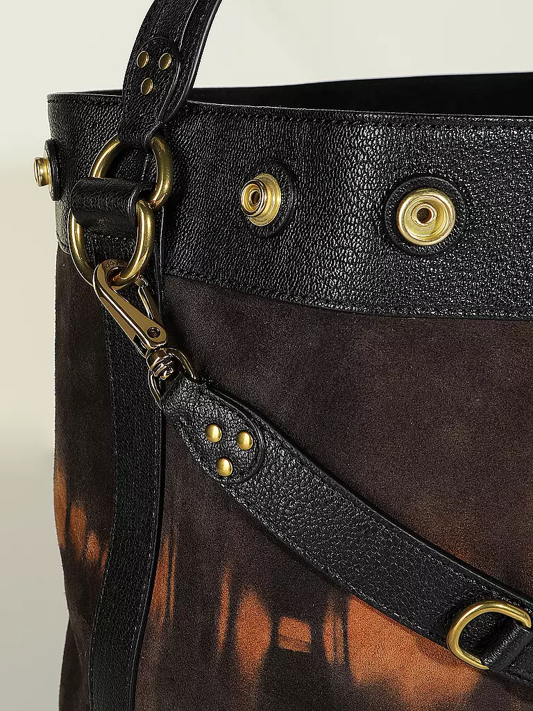JEROME DREYFUSS Ledertasche - Bucket Bag BEN Medium  braun