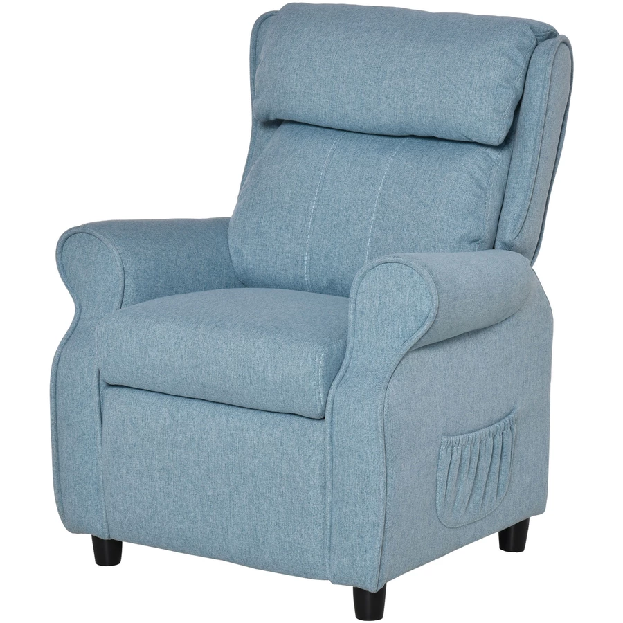 HOMCOM Kindersessel mit Liegefunktion blau