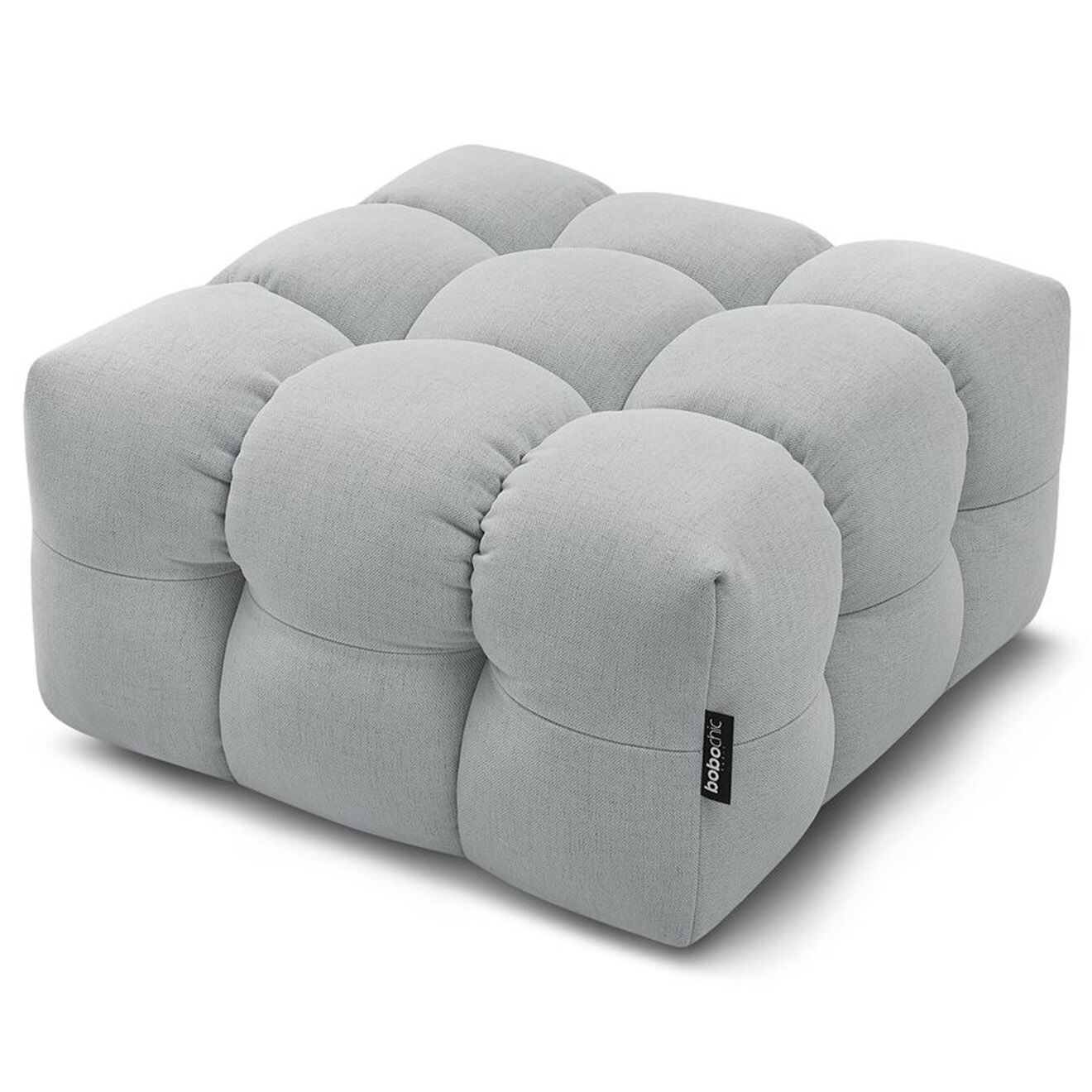 Bobochic Pouf Cloud gris clair - 84x84x43 cm