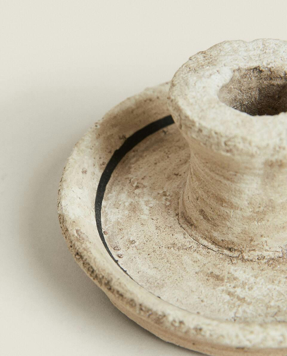 MINI CASTIÇAL DE BARRO