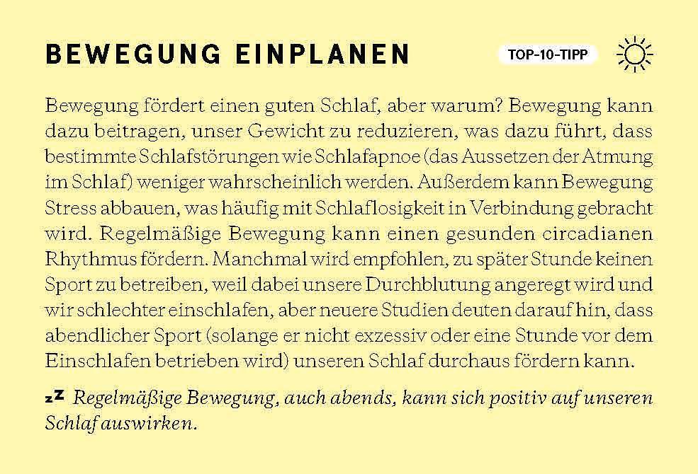 Das Geschenk des Schlafes
